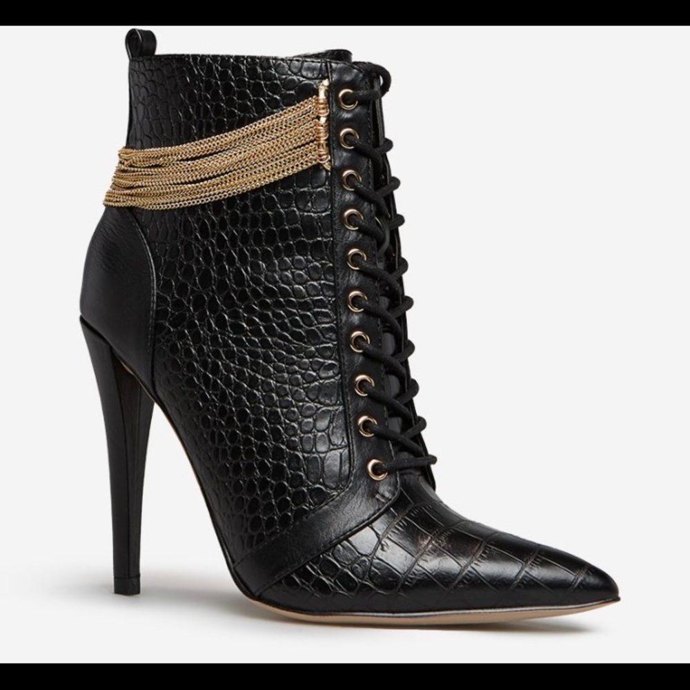 NWOT Shoedazzle size 6 1/2 Keep Me High chain link - Picture 7 of 7